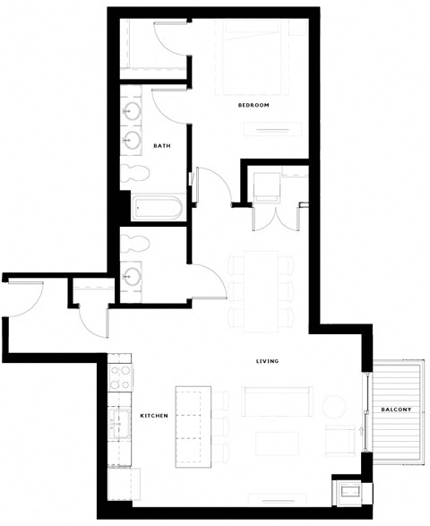 Westley on Broadway A3 Floor Plan
